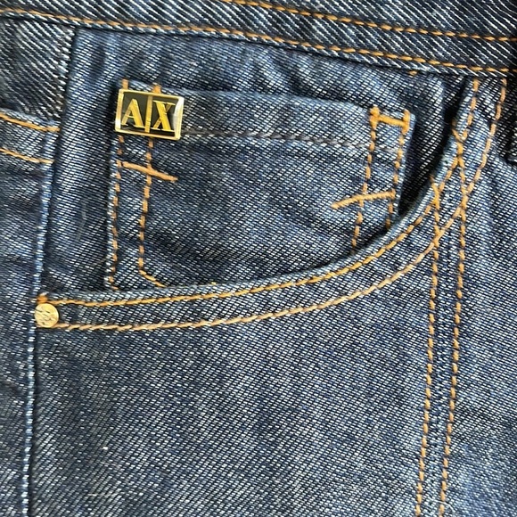 Armani Exchange Denim Shorts With Metallic Detailing - Picture 3 of 5